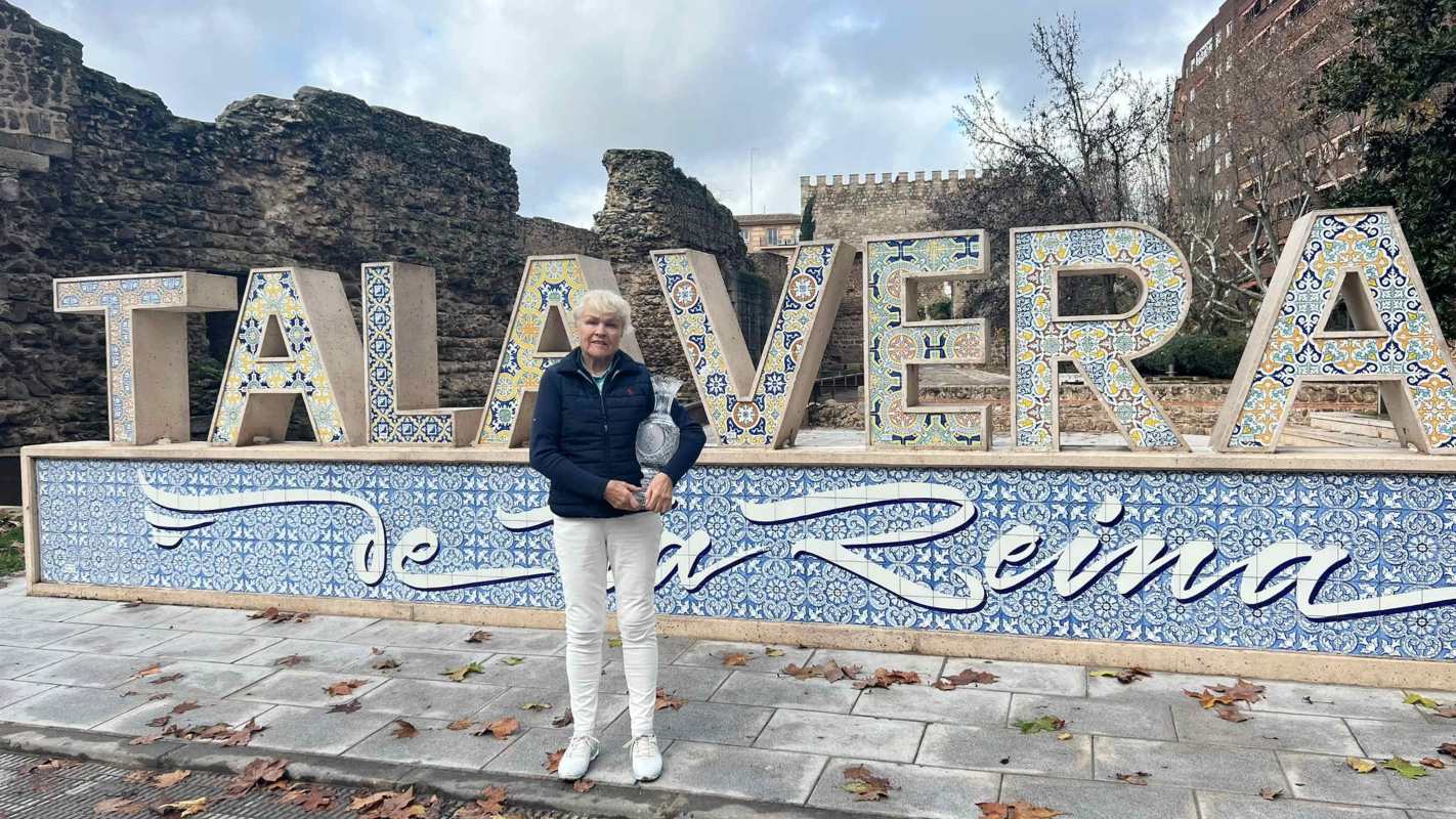 La embajadora de la Solheim Cup, Jean Rosemary Mason Smith (socia y jugadora de Palomarejos Golf), protagoniza todas las iniciativas en las que está presente Palomarejos Golf.