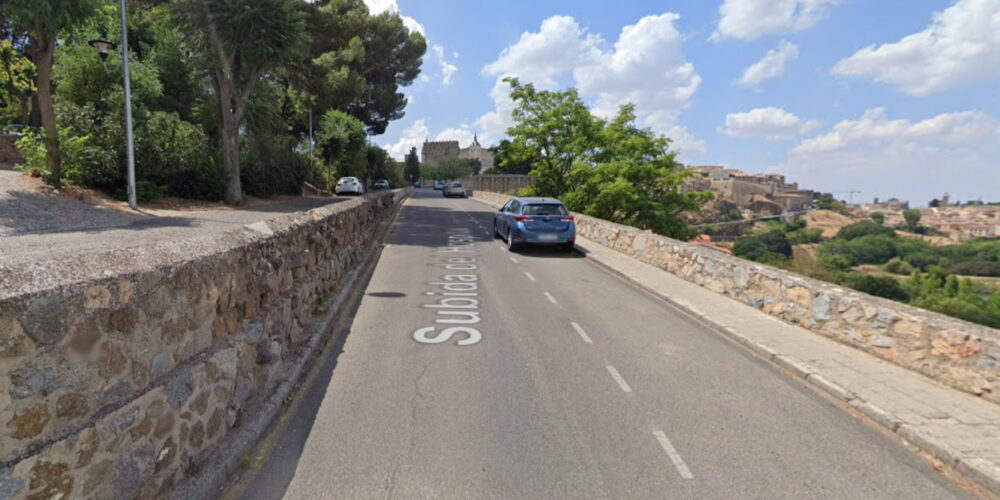 Calle Subida del Hospital, en Toledo. Foto: Google Maps.