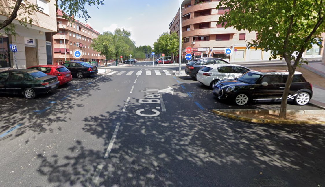 Imagen de la calle Berlín, en Toledo. Foto: Google Maps.