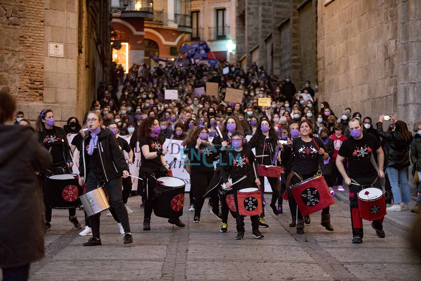 Actuación de Kekumka Batucada en Toledo. Foto: Receba Arango.