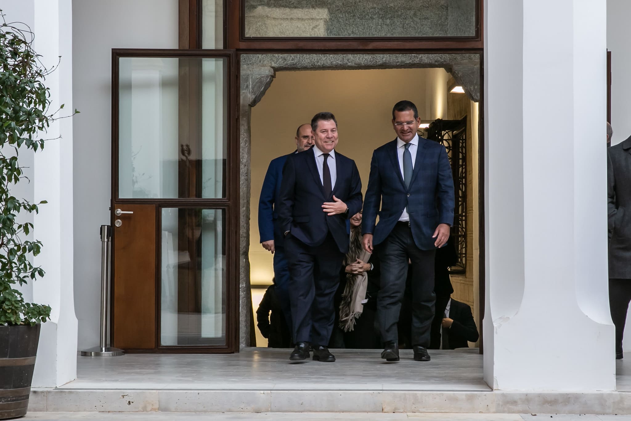 Emiliano Garcia-Page y Pedro Pierluisi, gobernador de Puerto Rico.