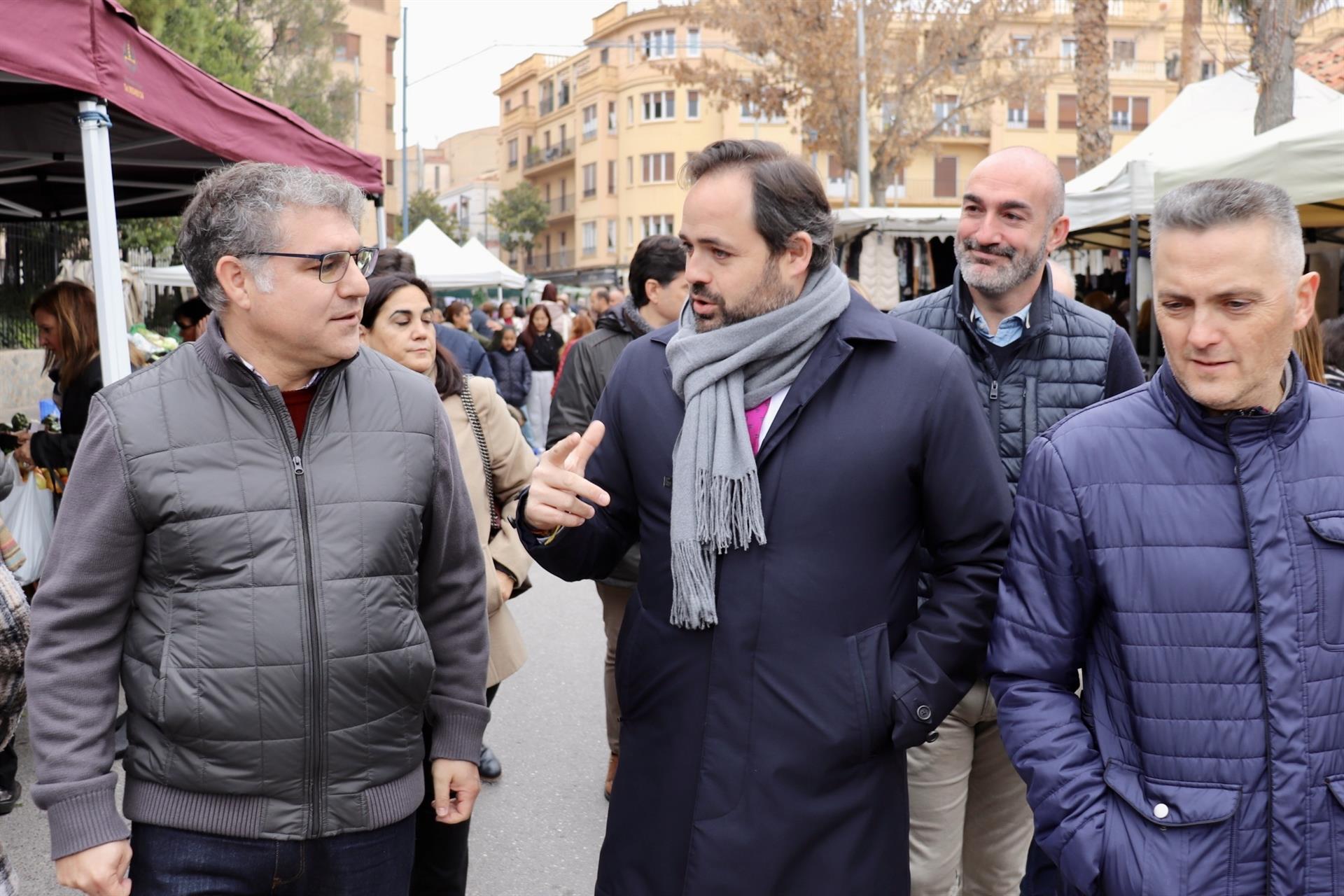 Manuel Serena y Paco Núñez en la localidad albaceteña de Hellín.