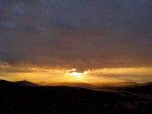 Atardecer del sábado en Los Montes de Toledo. Foto: @sobrino_antonio.