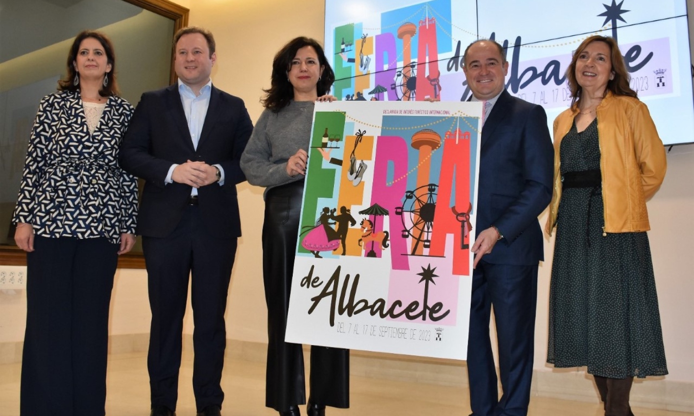 "Color Feria", de Rosana Sánchez, es el cartel anunciador de la Feria de Albacete 2023.