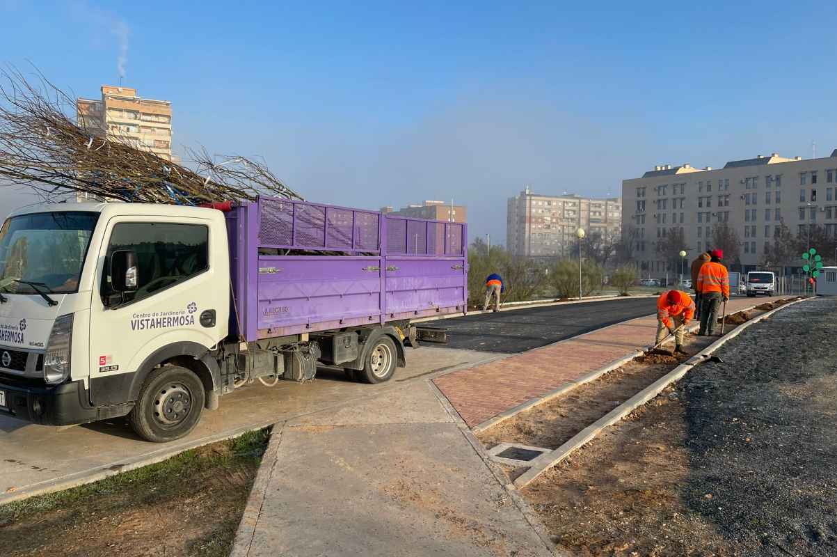 Obras en el nuevo circuito de cross.