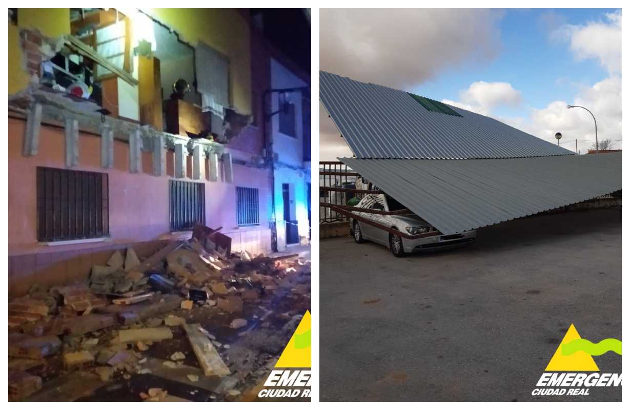 Incidencias en Miguelturra. Fotos: Bomberos de Ciudad Real.