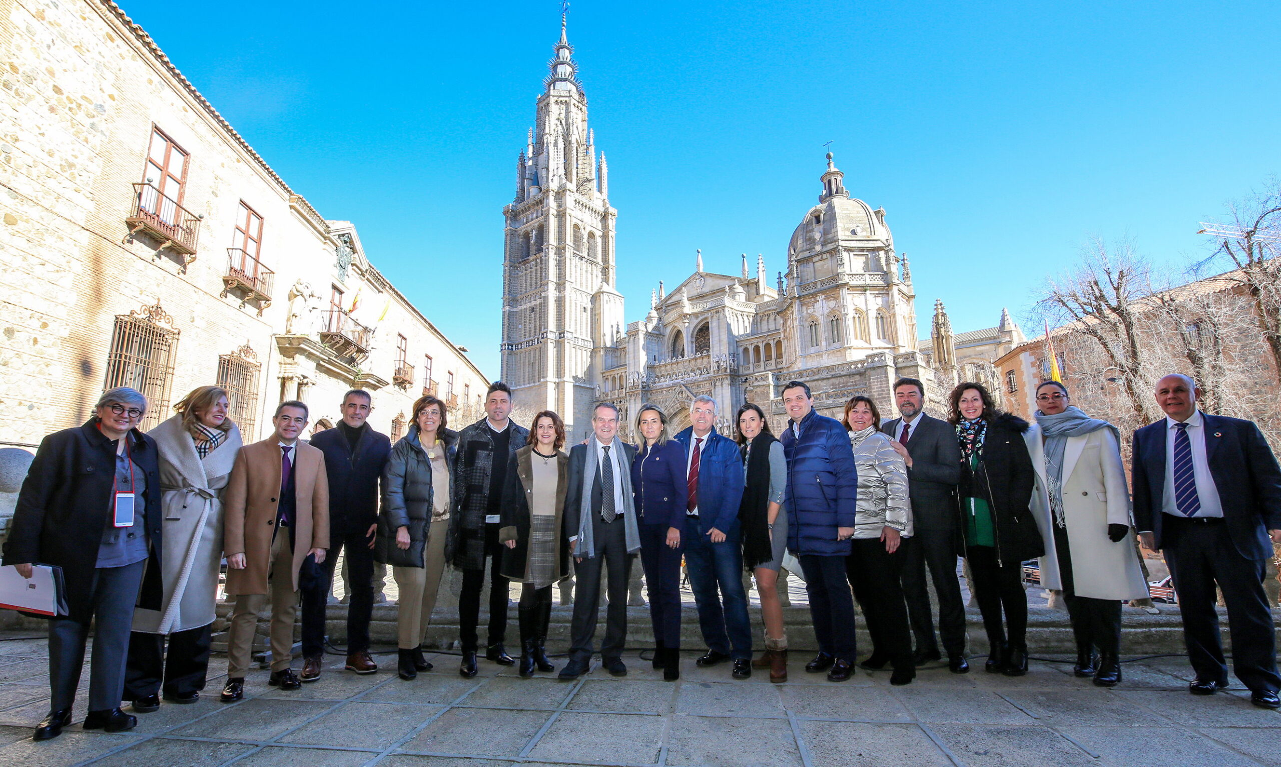 Los miembros de la Junta de Gobierno de la FEMP, reunidos en Toledo.