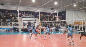 Imagen del último partido del Voley Kiele Socuéllamos. Foto: Kiele.