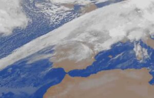 Mapa frente atraviesa península y deja hoy lluvias débiles en CLM