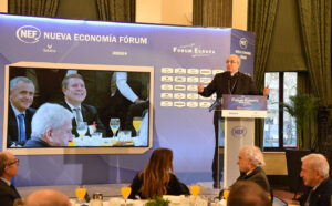 César García Magán, en el desayuno informativo al que asistió.