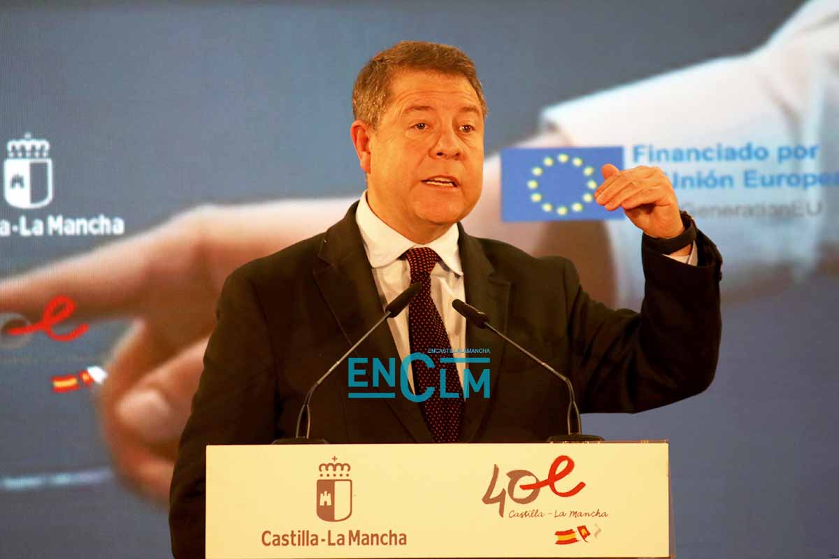 El presidente de Castilla-La Mancha, Emiliano García-Page. Foto: Sara M. Trevejo.