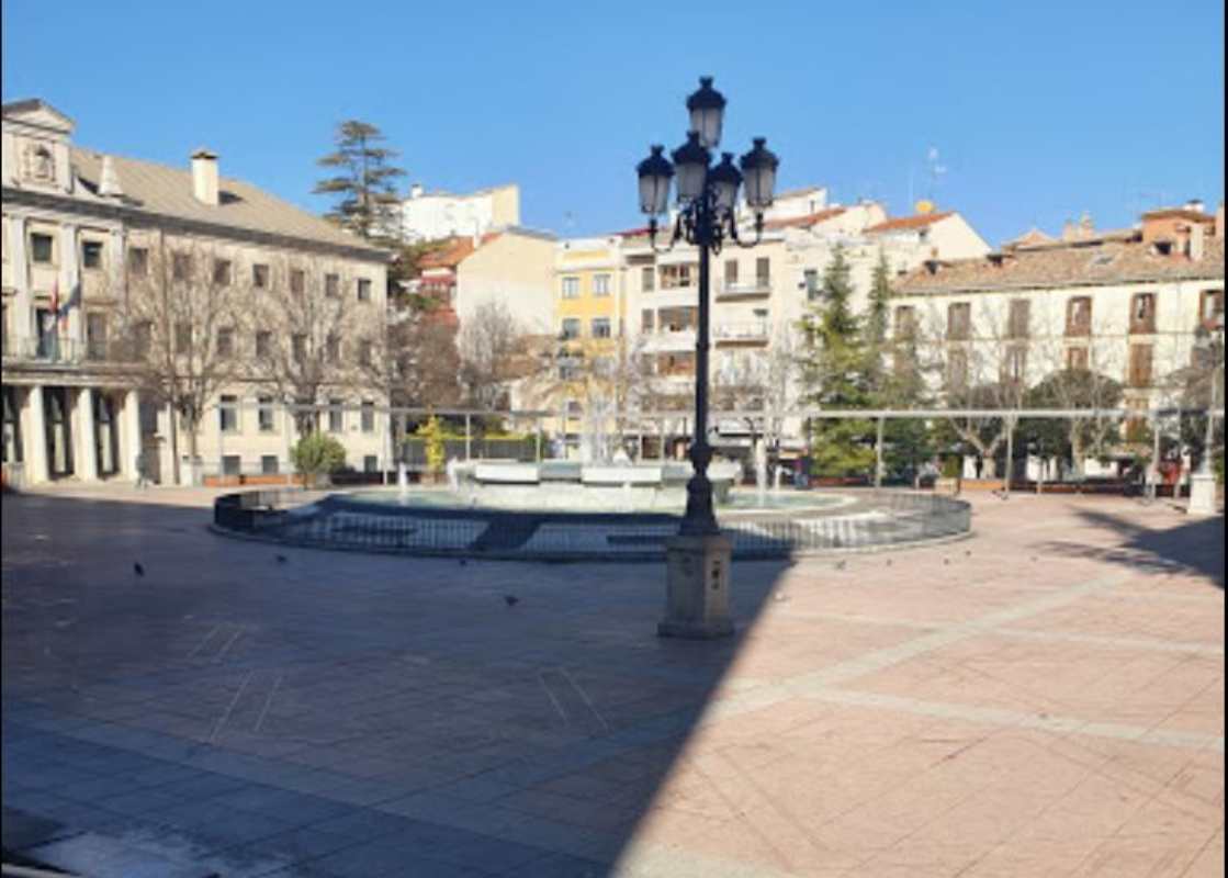 Agresión con arma blanca en la Plaza de España de Cuenca. Foto: Google Maps.