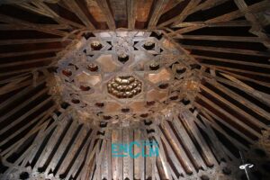 Artesonado del Salón Rico, en el casco histórico de Toledo. Foto: Sara M. Trevejo.