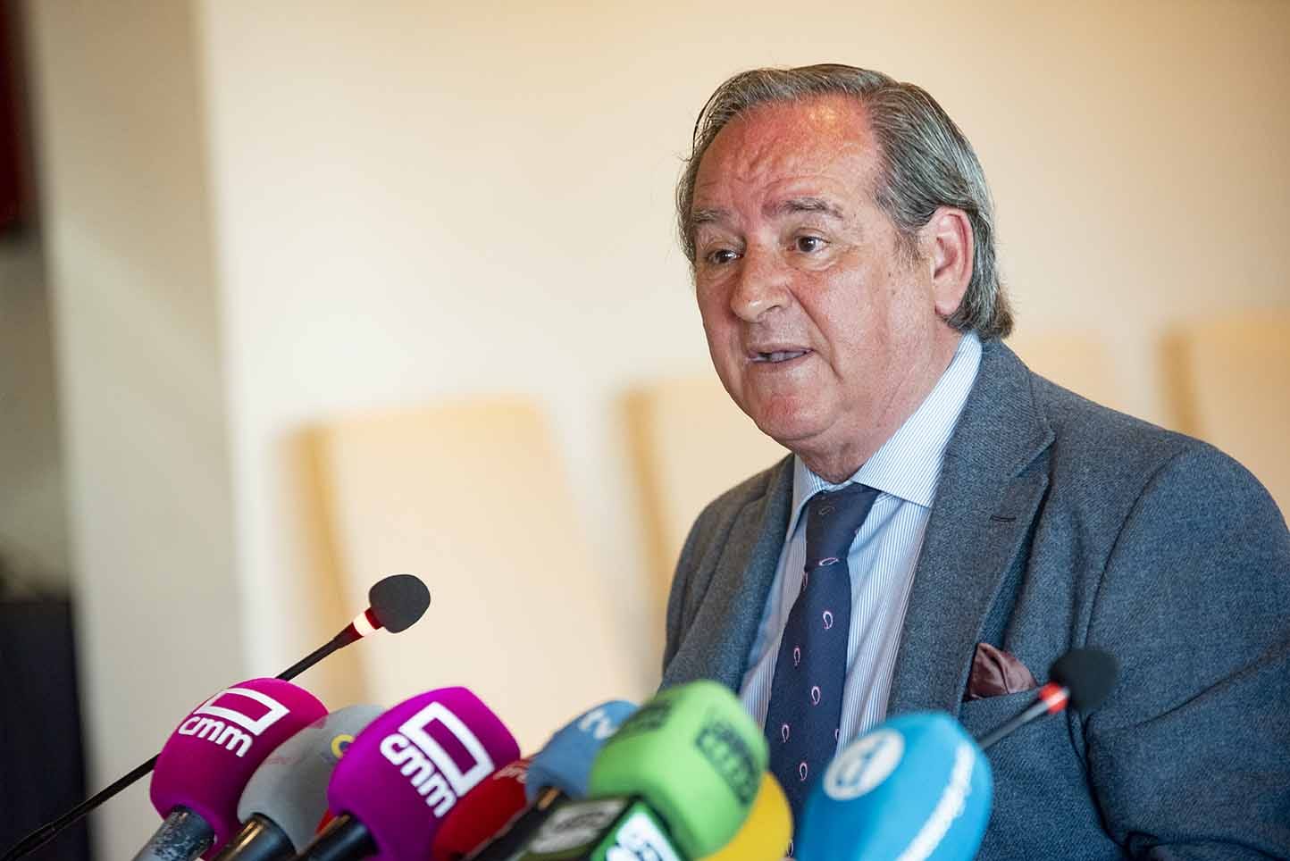 El presidente de los empresarios de CLM, Ángel Nicolás. Foto: Rebeca Arango.