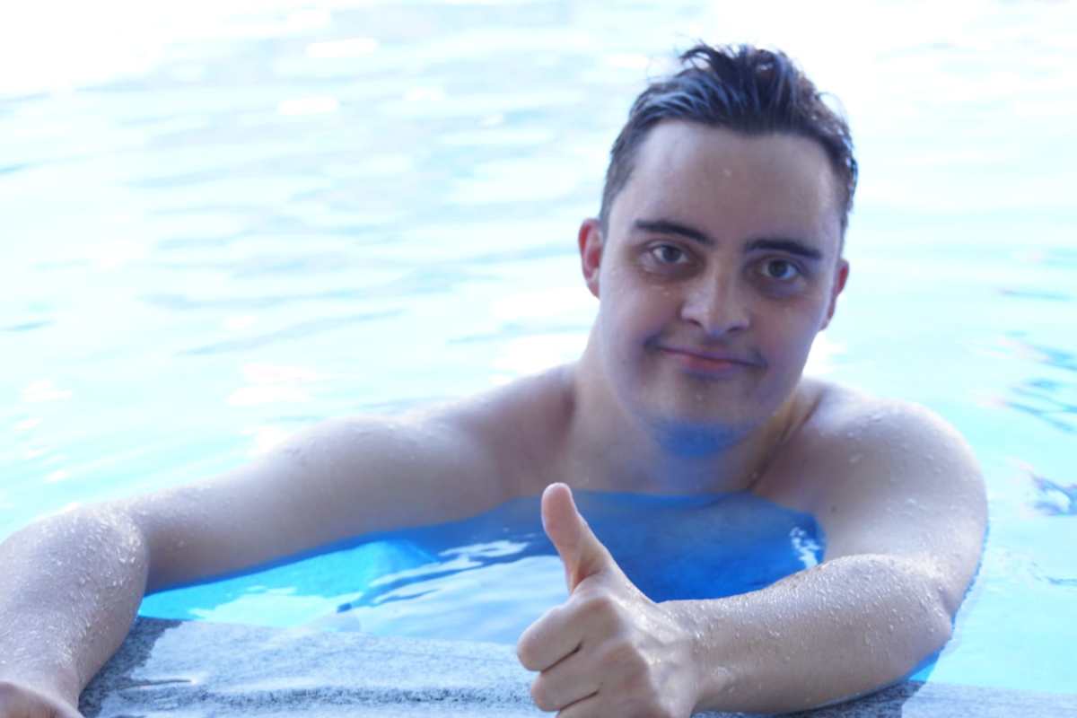 Alfonso Pérez empezó a nadar a los cuatro años.
