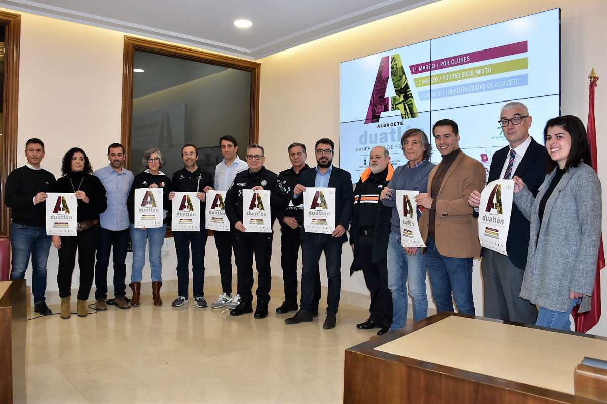 Presentación del Nacional de duatlón en Albacete.