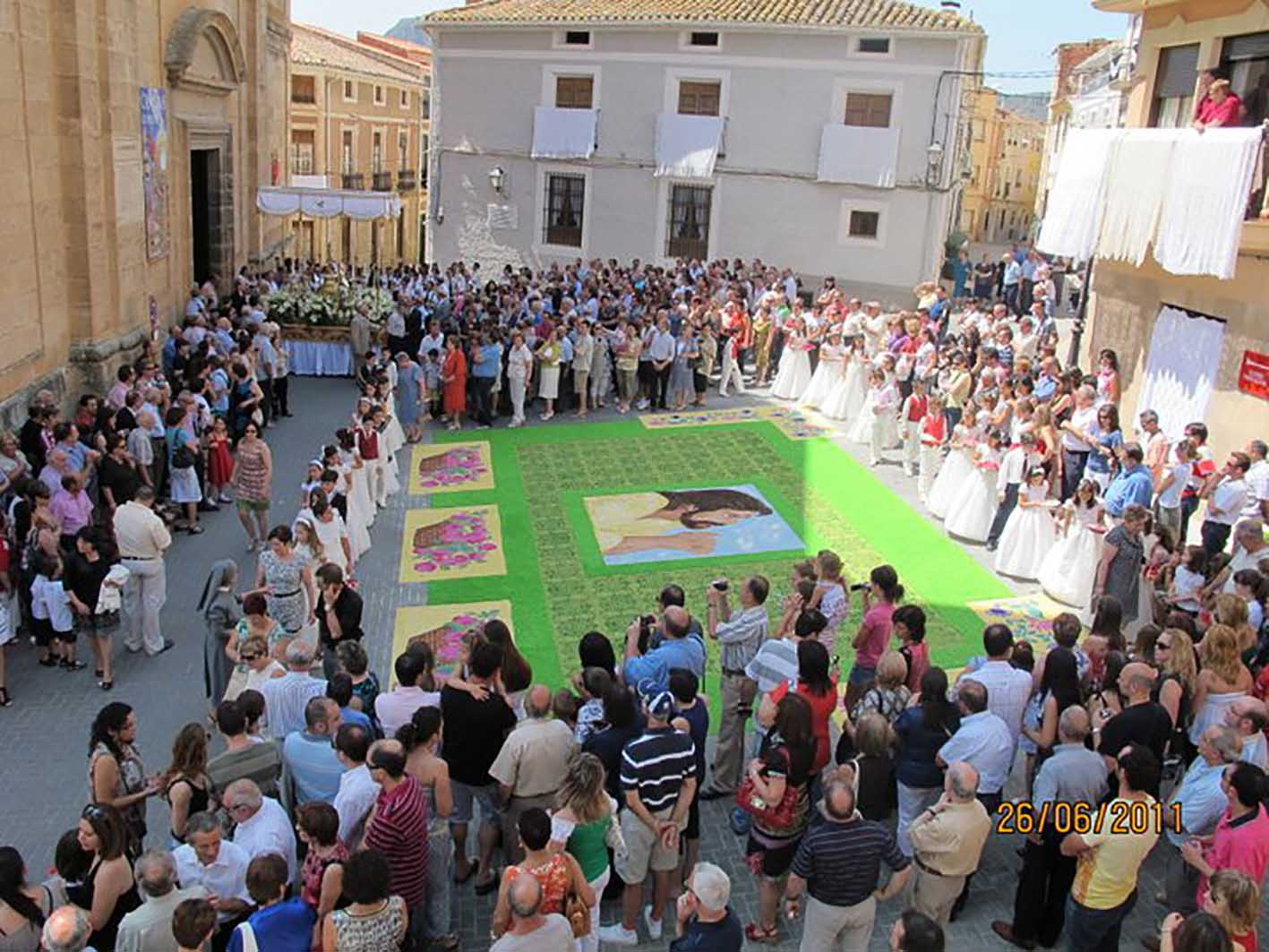 Fiesta de las Alfombras de Elche de la Sierra. Foto: Turismo Castilla-La Mancha.