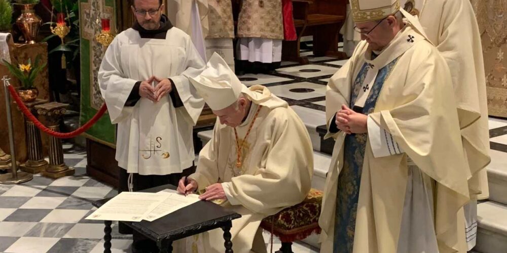 Acto de hermanamiento de los santuarios de la Virgen de Guadalupe de España y México.