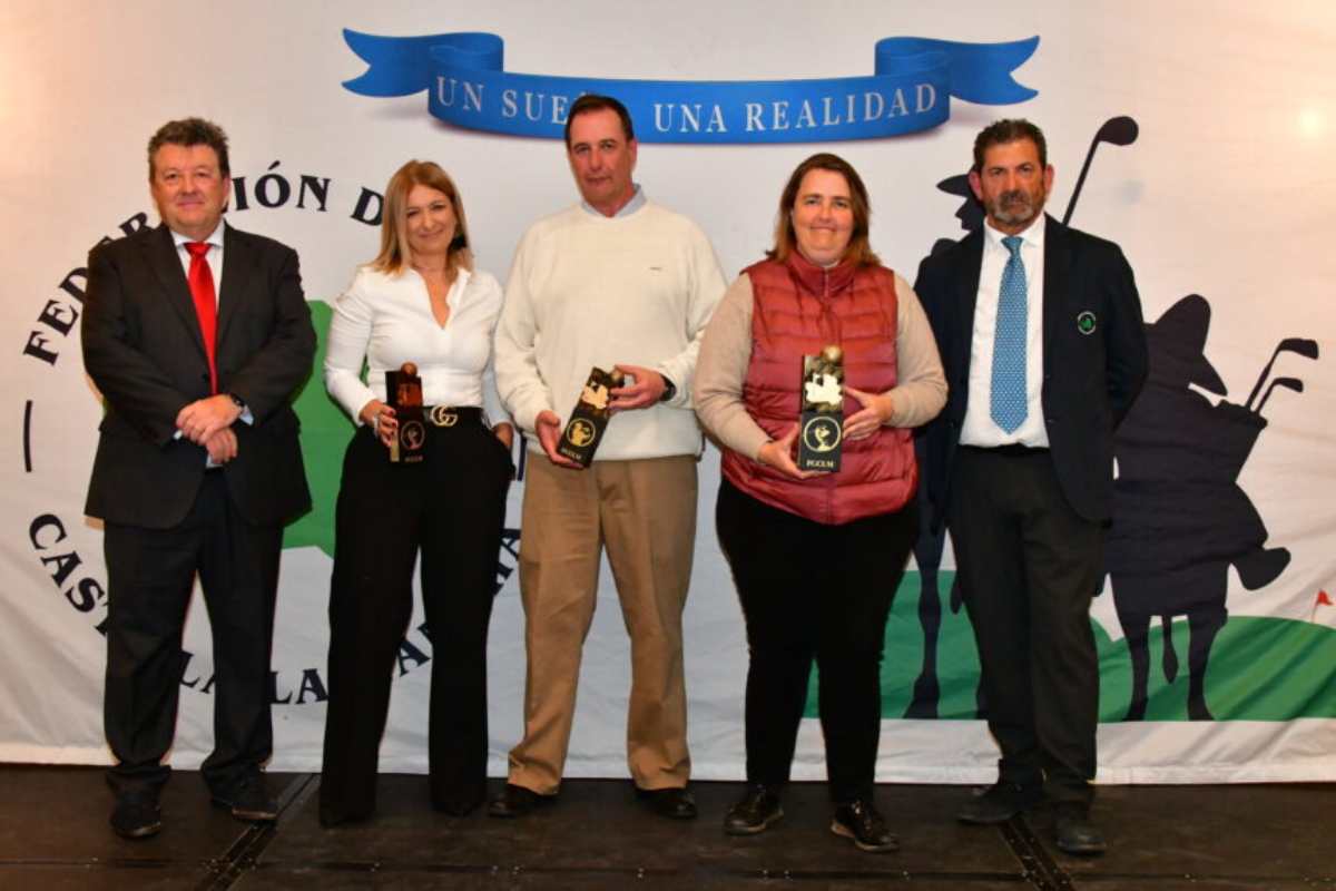 Un momento de la Gala del golf regional que se celebró en Toledo.