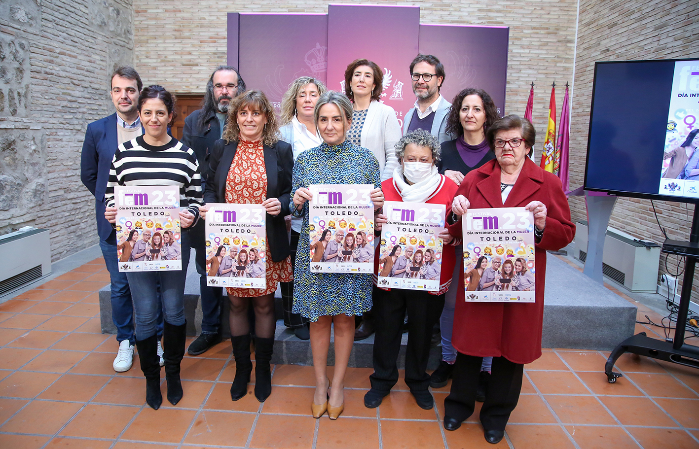 Milagros Tolón, alcaldesa de Toledo, ha presentado las actividades del Festival FEM 23.