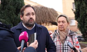 Paco Núñez, junto a Ana Guarinos en Guadalajara.