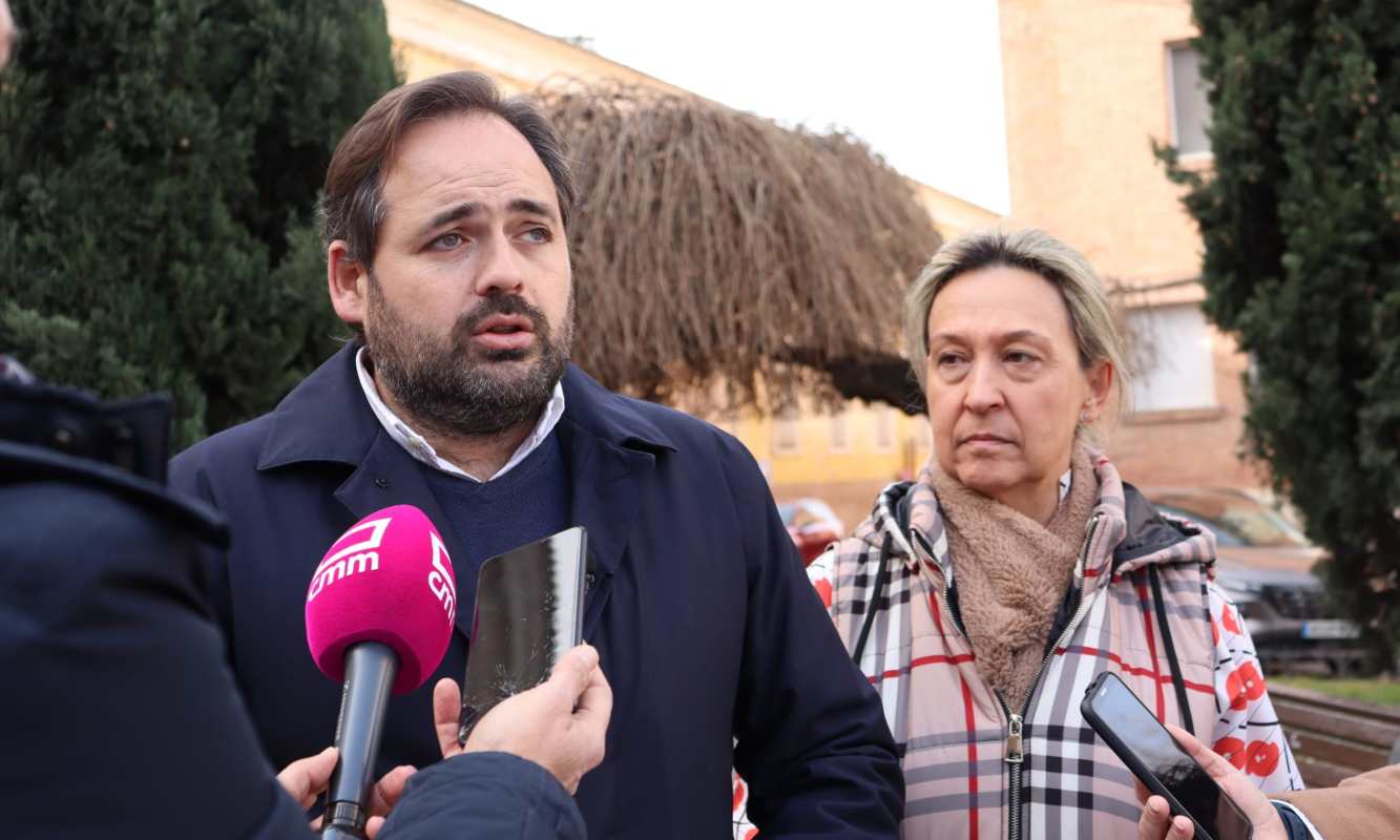 Paco Núñez, junto a Ana Guarinos en Guadalajara.