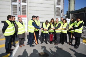 Visita de Page a las instalaciones de Holcim, en Villaluenga de la Sagra (Toledo).