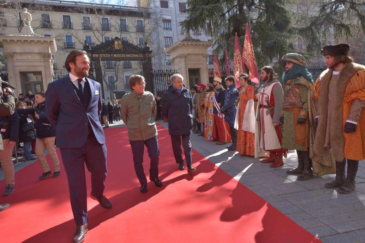 Las autoridades, en la presentación en Madrid de los nuevos espectáculos de Puy du Fou.