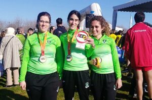 Las corredoras del Realidad Toledo que lograron el bronce en el Nacional de cross.