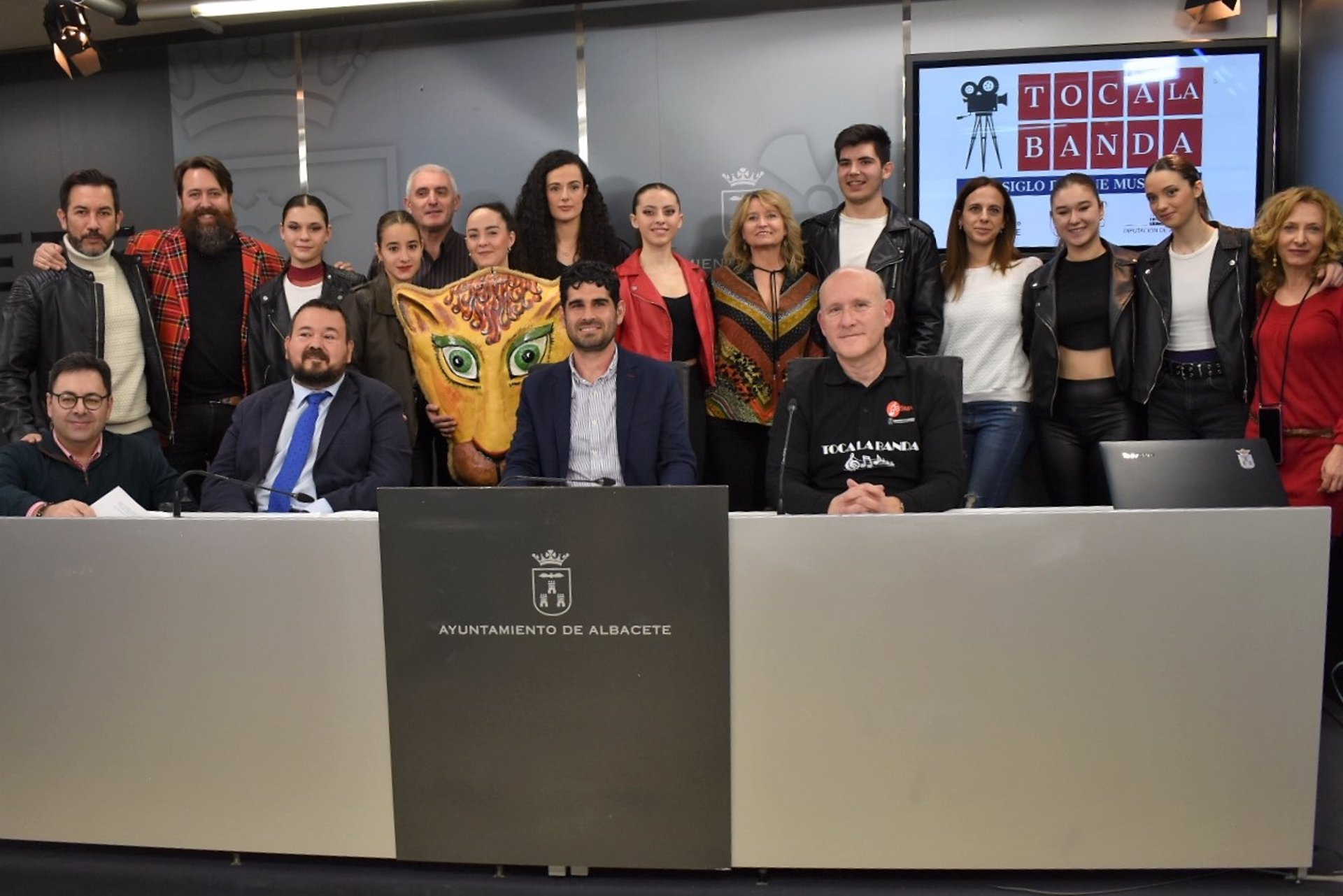 Presentación del programa "Toca la Banda" en el Ayuntamiento de Albacete.
