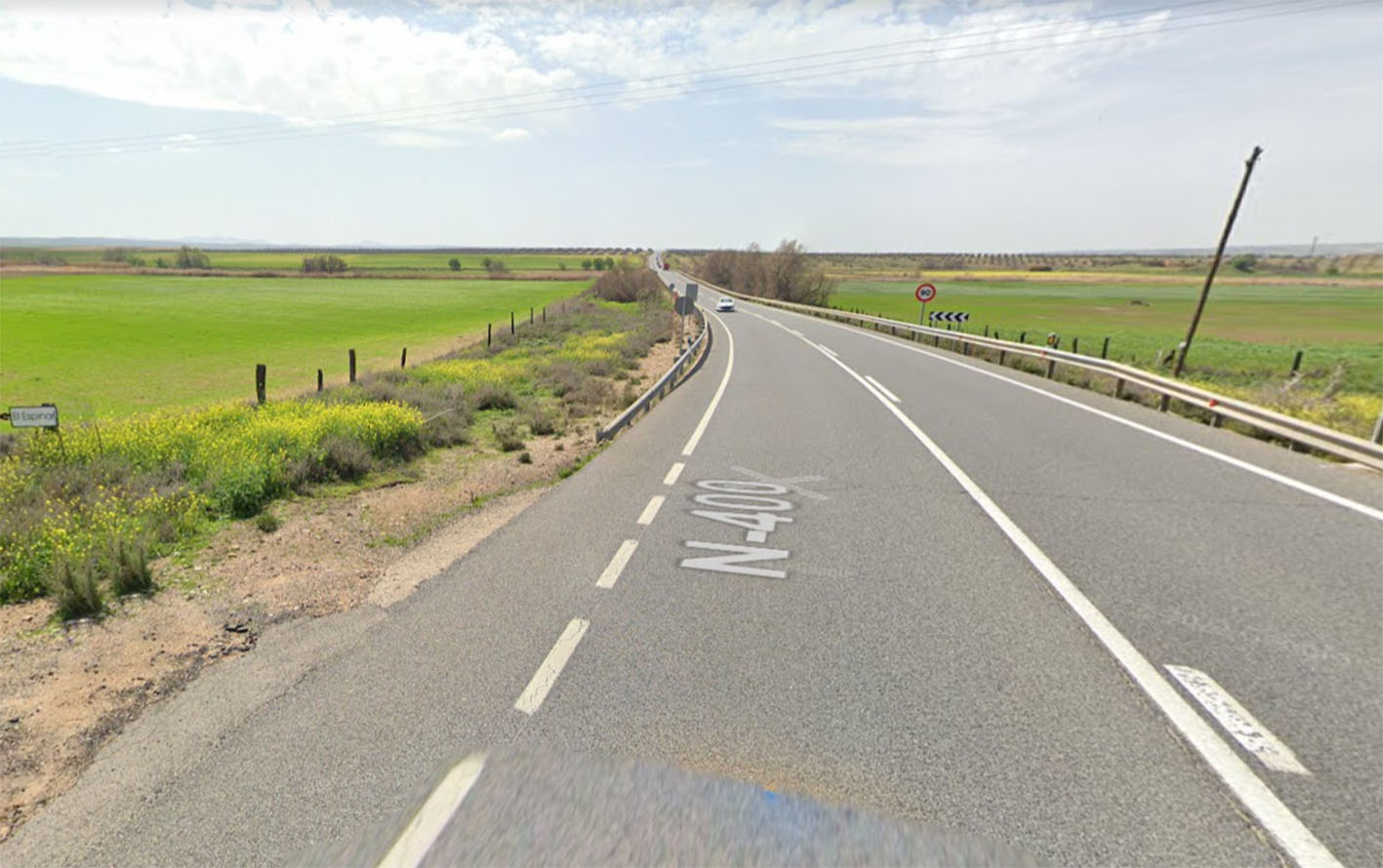 Carretera de Ocaña, en el término municipal de Toledo.