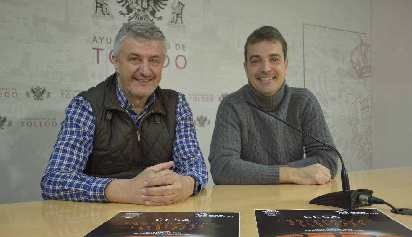 Enrique Álvarez (izquierda) y Pablo García, presentando el Nacional de baloncesto 3x3 para personas con discapacidad.