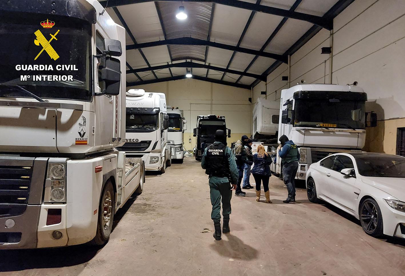 La operación de la Guardia Civil acabó con 11 detenidos.