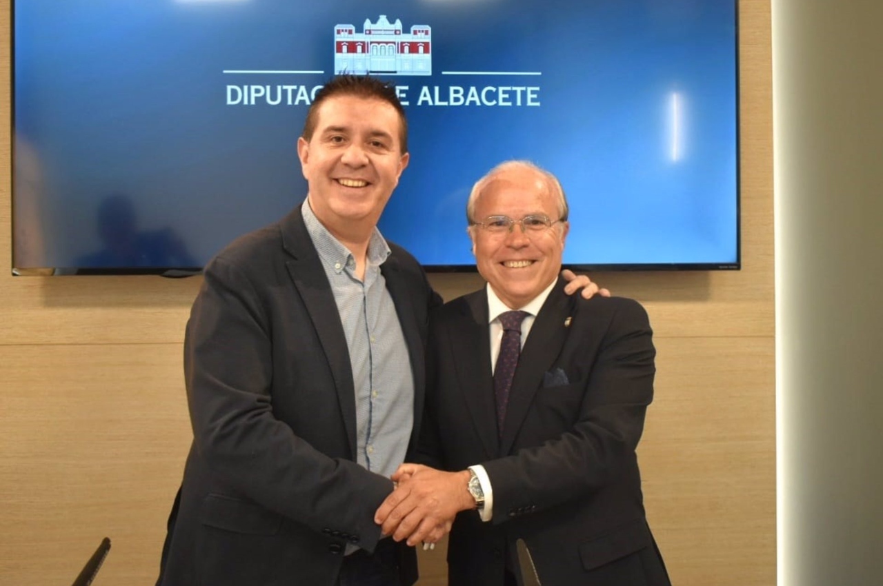 La Diputación de Albacete y Amithe han firmado este miércoles un convenio de colaboración.