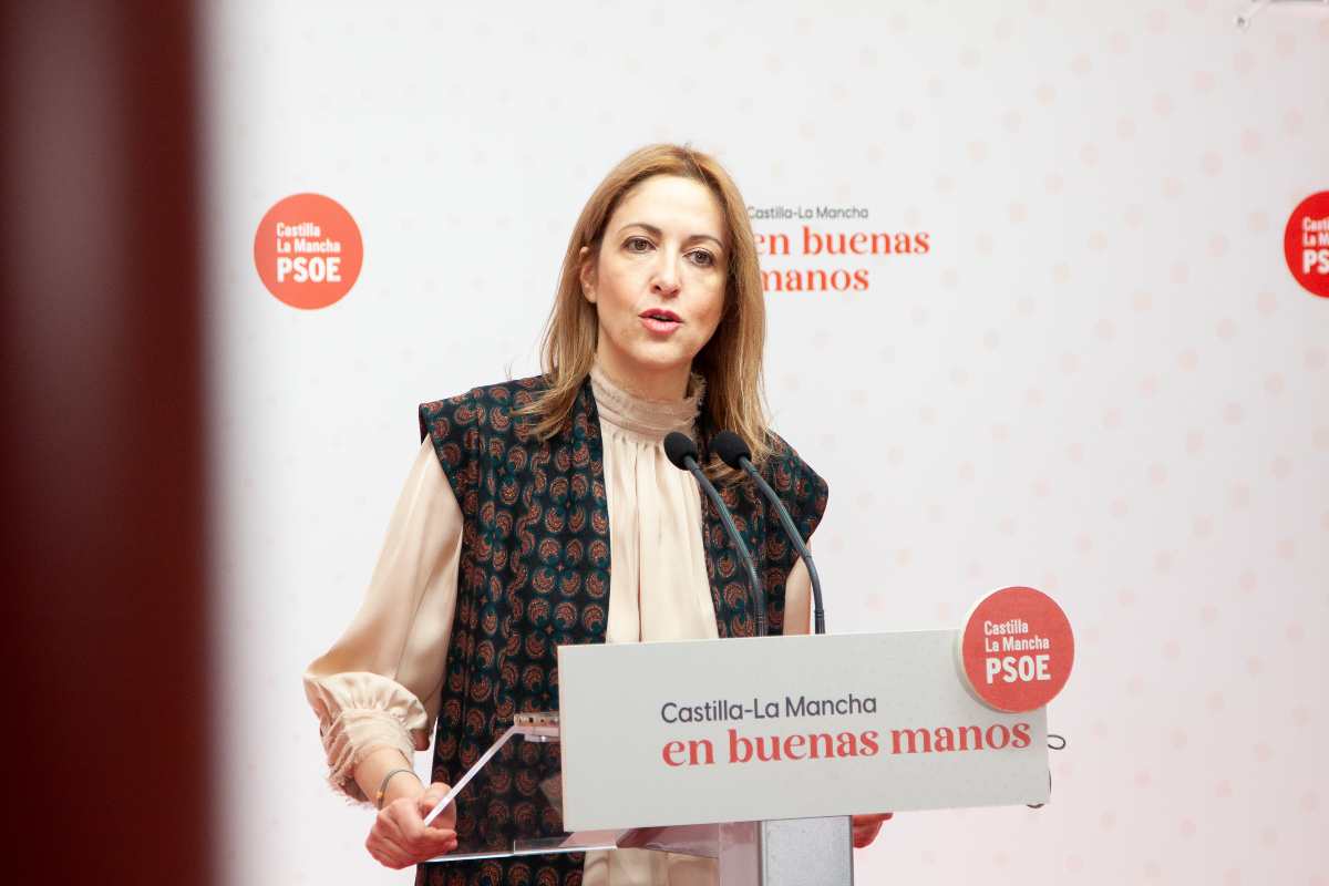 El portavoz del PSOE de Castilla-La Mancha, Cristina Maestre.