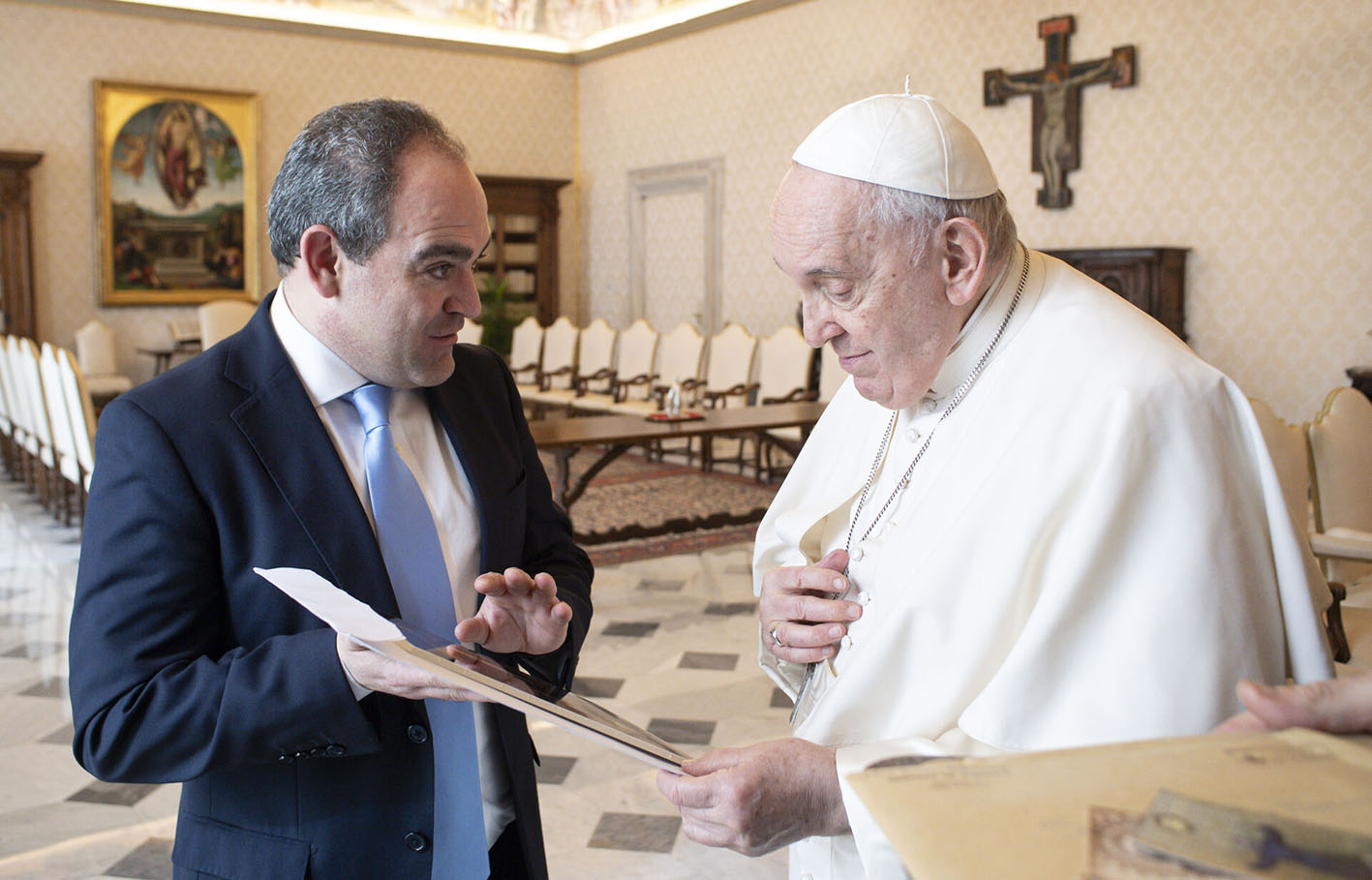 Fernando Redondo fue recibido en audiencia privada por el Papa Francisco.