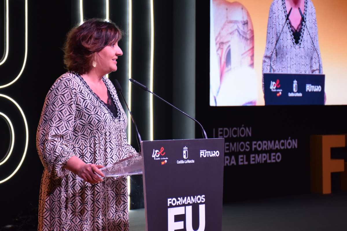 La consejera Patricia Franco, en la entrega de los I Premios de Formación para el Empleo.