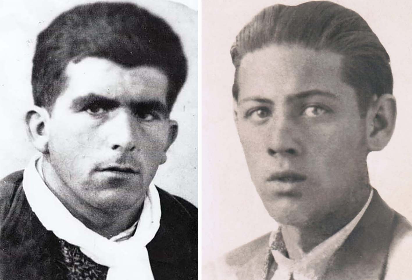 Jesús Calvo y Mariano López, cuyos restos, junto a los de Fermín Zornoza, serán entregados a sus familiares el sábado en Guadalajara.