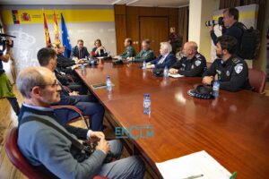 Reunión de la Junta de Seguridad con la presencia, de forma excepcional, de los representantes vecinales. Foto: Rebeca Arango.