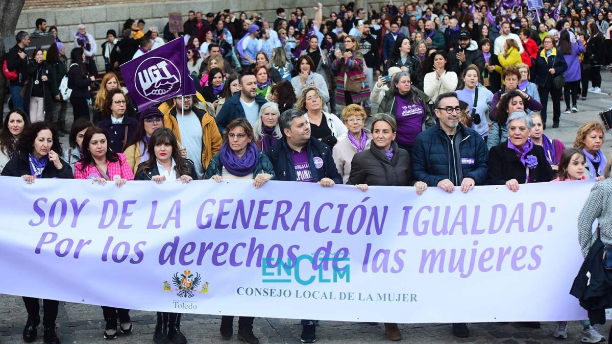 Foto de archivo de la manifestación del 8M de Toledo de 2023. Foto: ENCLM / Rebeca Arango