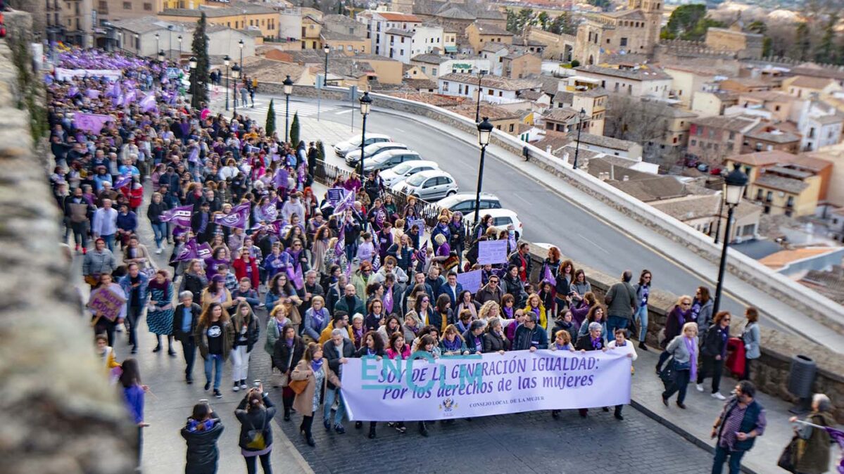 Manifestación el 8M 2023 en Toledo. Foto: Rebeca Arango.