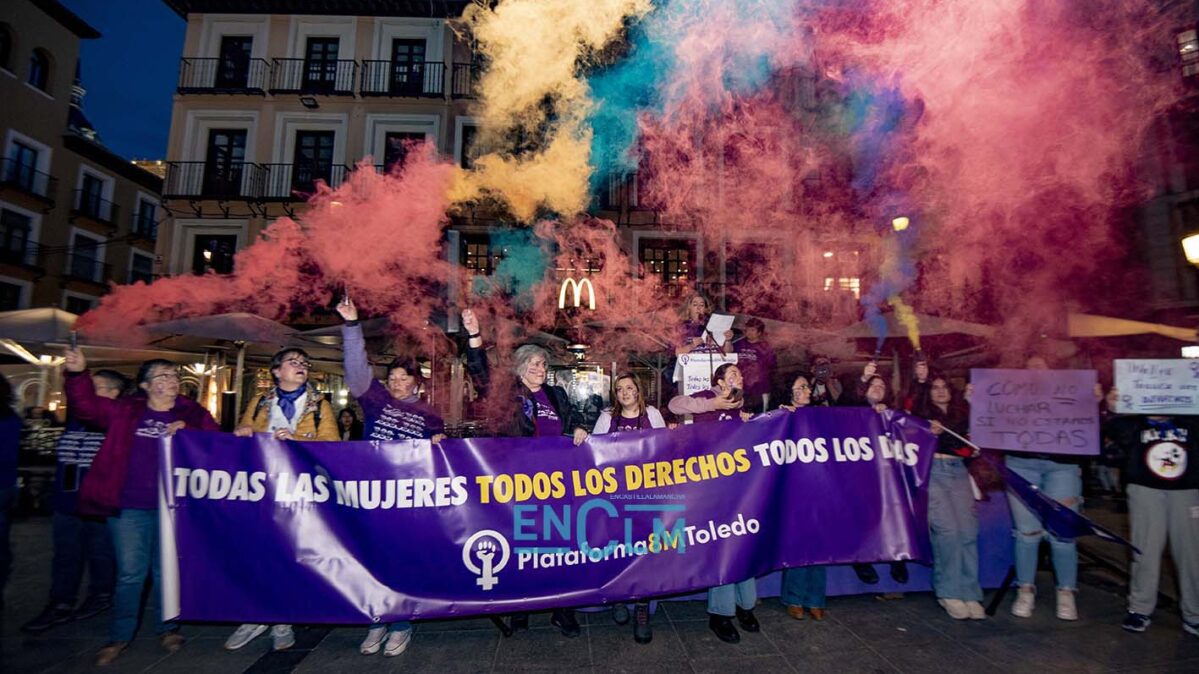 Manifestación el 8M 2023 en Toledo. Foto: Rebeca Arango.