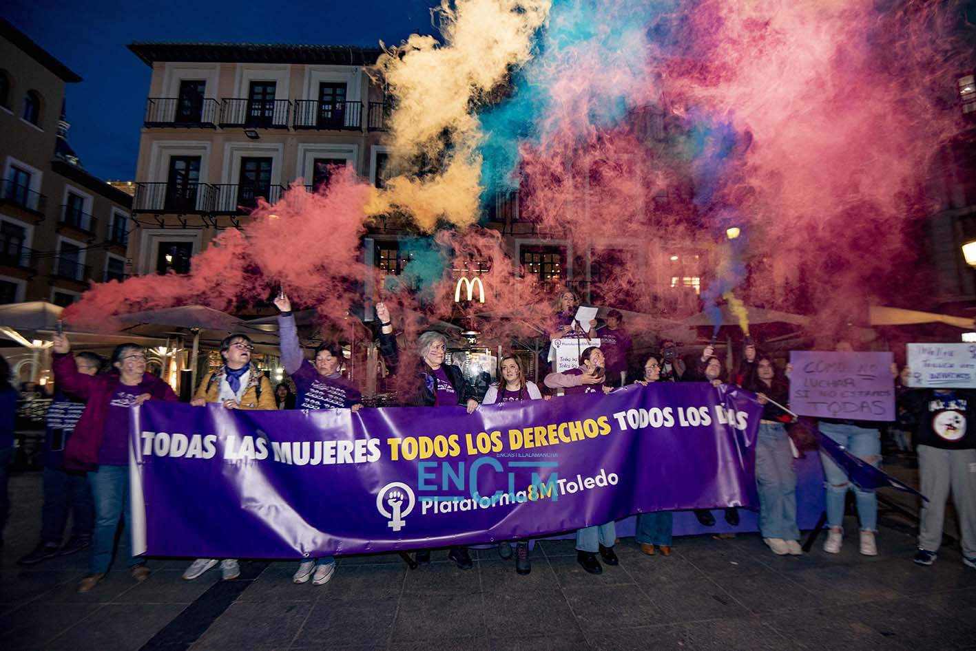 Manifestación el 8M 2023 en Toledo. Foto: Rebeca Arango.