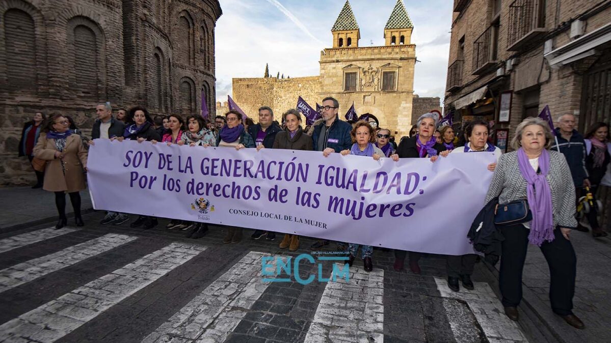 Manifestación el 8M 2023 en Toledo. Foto: Rebeca Arango.