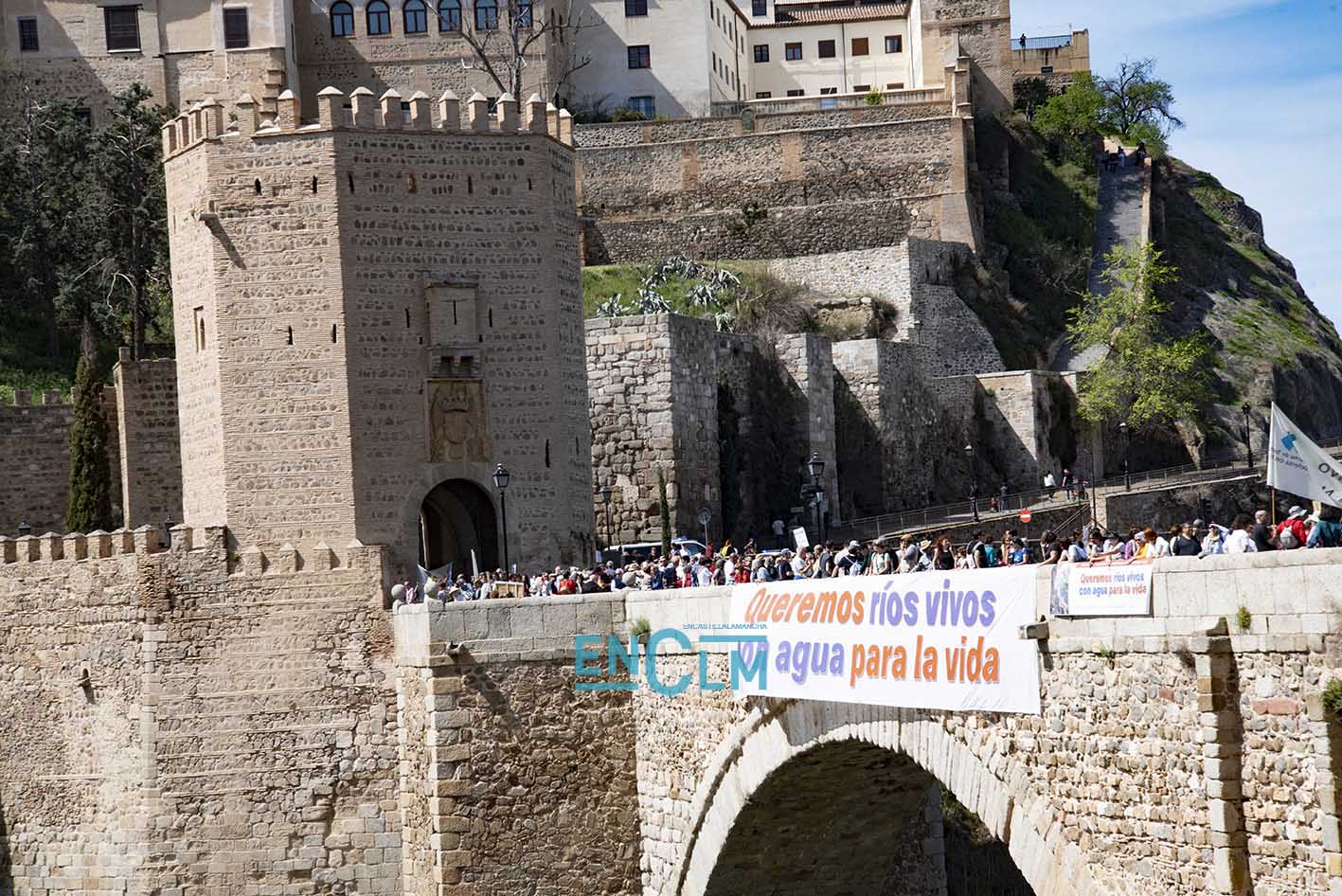 Imagen de archivo de una manifestación convocada por la Plataforma de Toledo en Defensa del Tajo. Foto: Rebeca Arango.