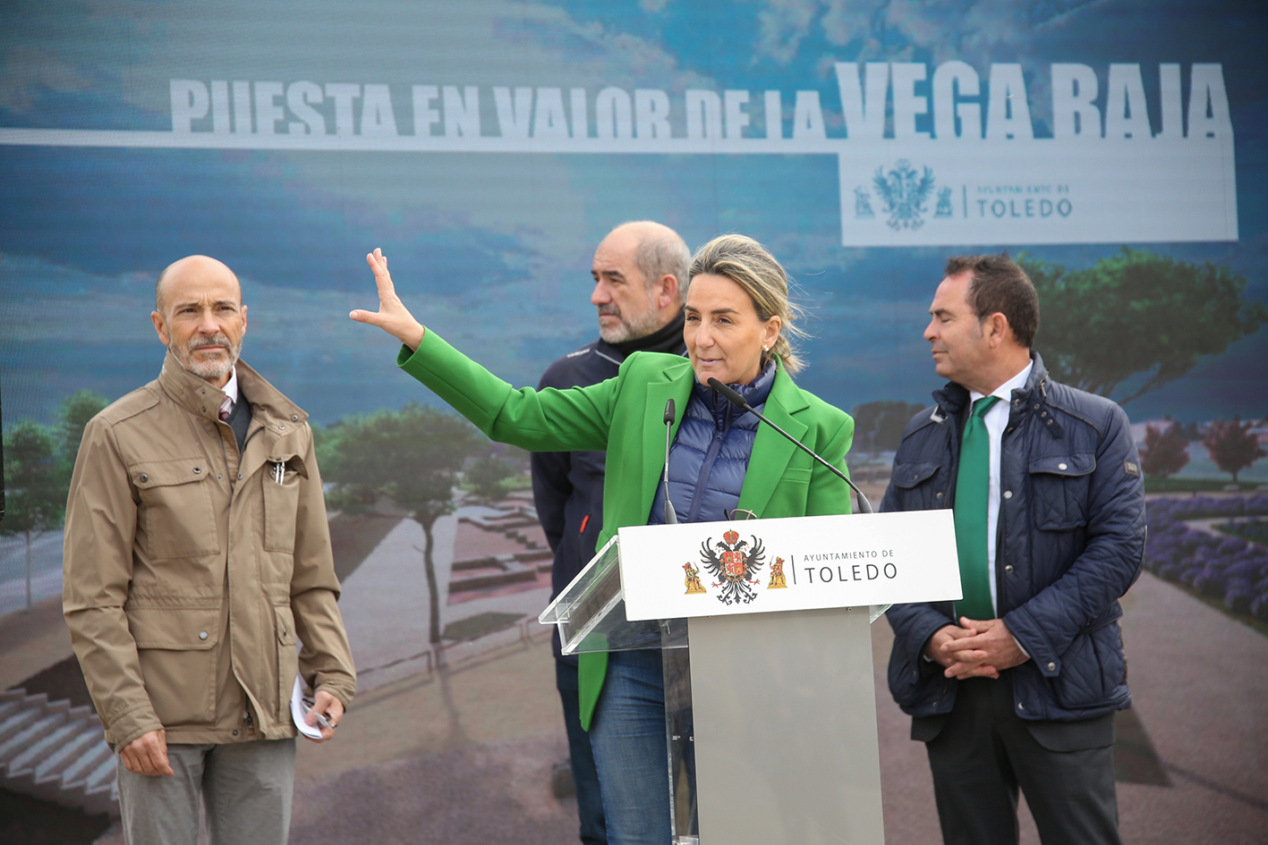 Milagros Tolón, durante la presentación del nuevo proyecto de Vega Baja.