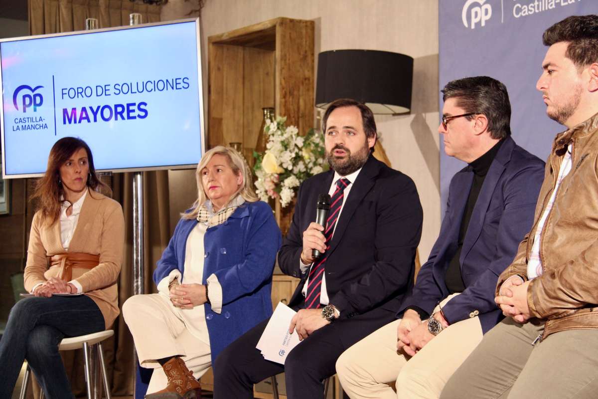 Paco Núñez, en un foro de mayores en Tarancón.