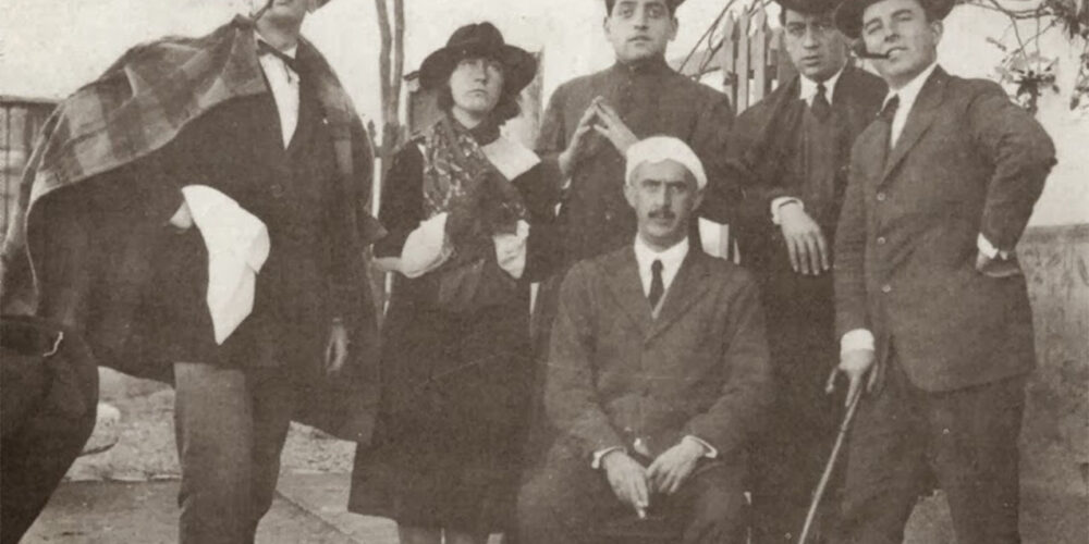 Agunos de los miembros de la Orden de Toledo, entre ellos Buñuel, en Venta de Aires.