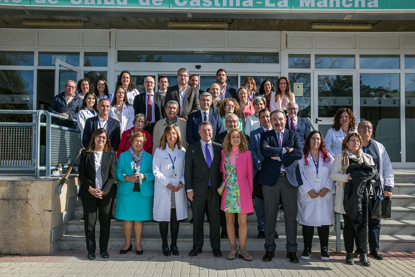 Page, durante la inauguración del Centro Regional de Transfusiones, en Toledo.