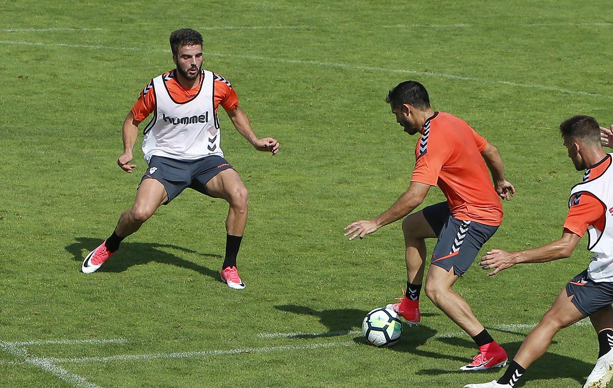 Pelayo Novo, cuando jugaba en el Alba. Foto: Albacete Balompié.